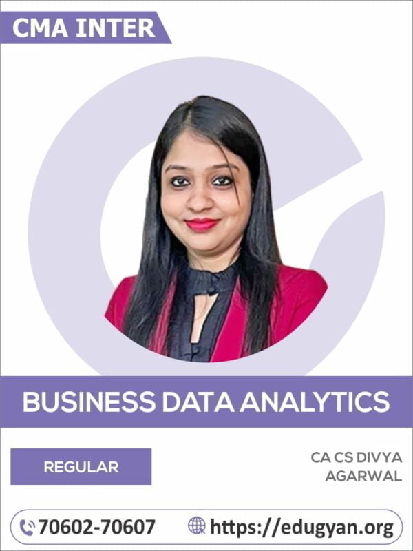 CMA Business Data Analytics (BDA) By CA Divya Agarwal (2022 Syllabus)